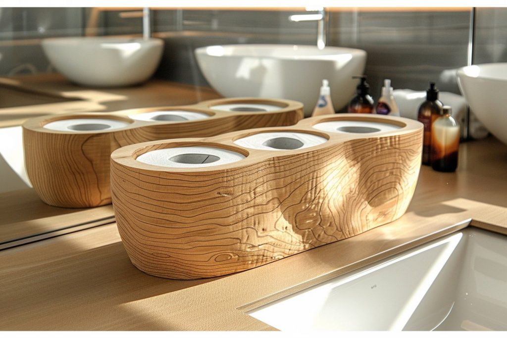 Optez pour le meilleur porte-papier toilette en bois pour une salle de bain stylée