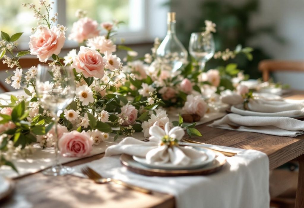 Chemin de table et thème floral : les meilleures associations pour sublimer chaque réception