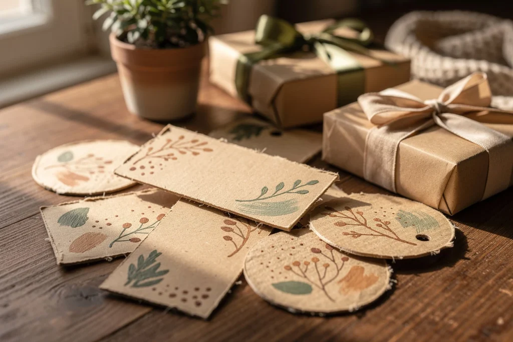 Diy : des étiquettes cadeaux assorties à la déco pour un effet personnalisé