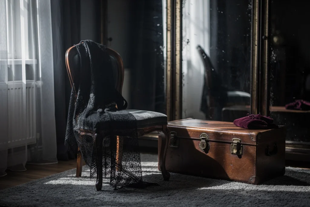 Dentelle, cuir et miroirs noircis : transformer votre dressing en sanctuaire dark romantique