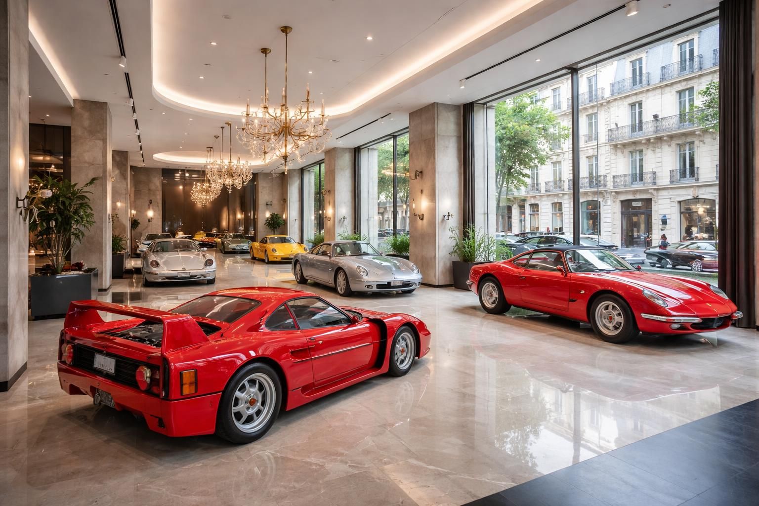 découvrez notre galerie automobile à paris, une exposition exclusive de voitures de collection ferrari et porsche, pour les passionnés et amateurs d'élégance et de performance.