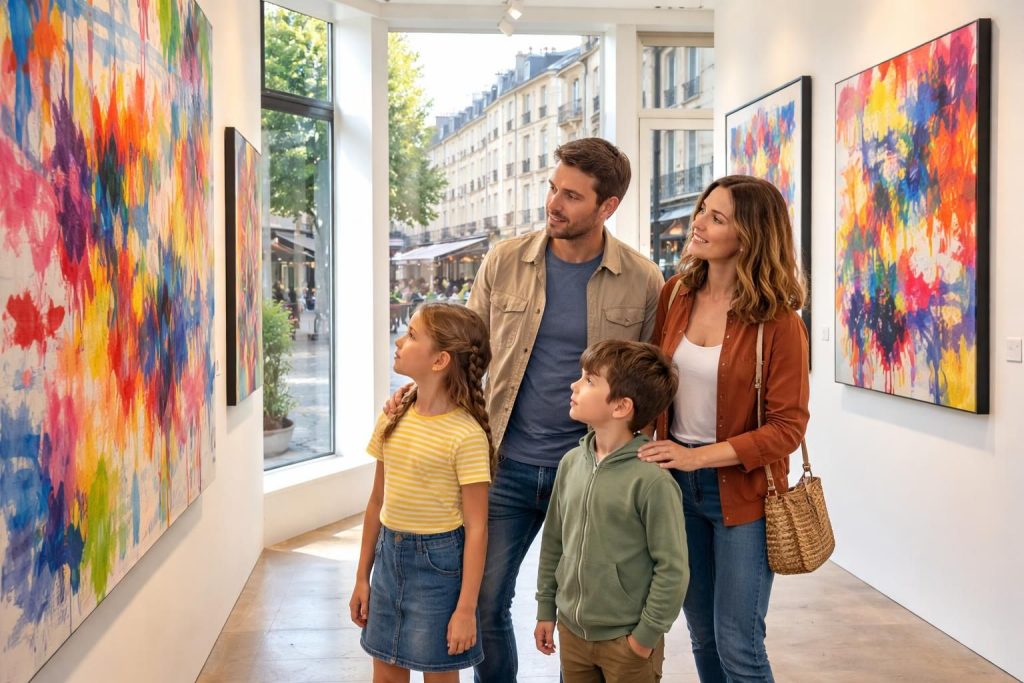Organiser des sorties culturelles en famille dans les galeries parisiennes Oberkampf