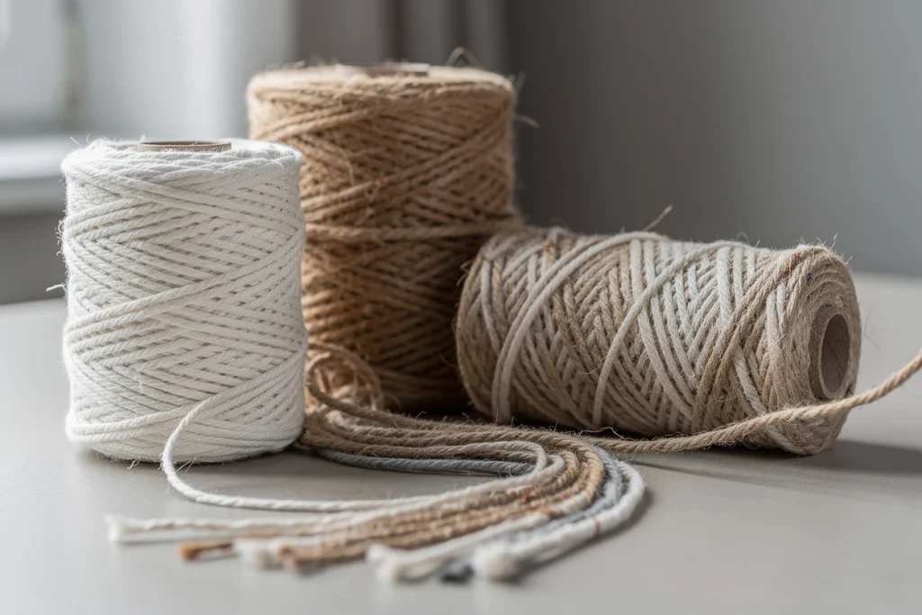 Quel fil choisir pour le macramé ? Coton, jute, lin ou fibres recyclées