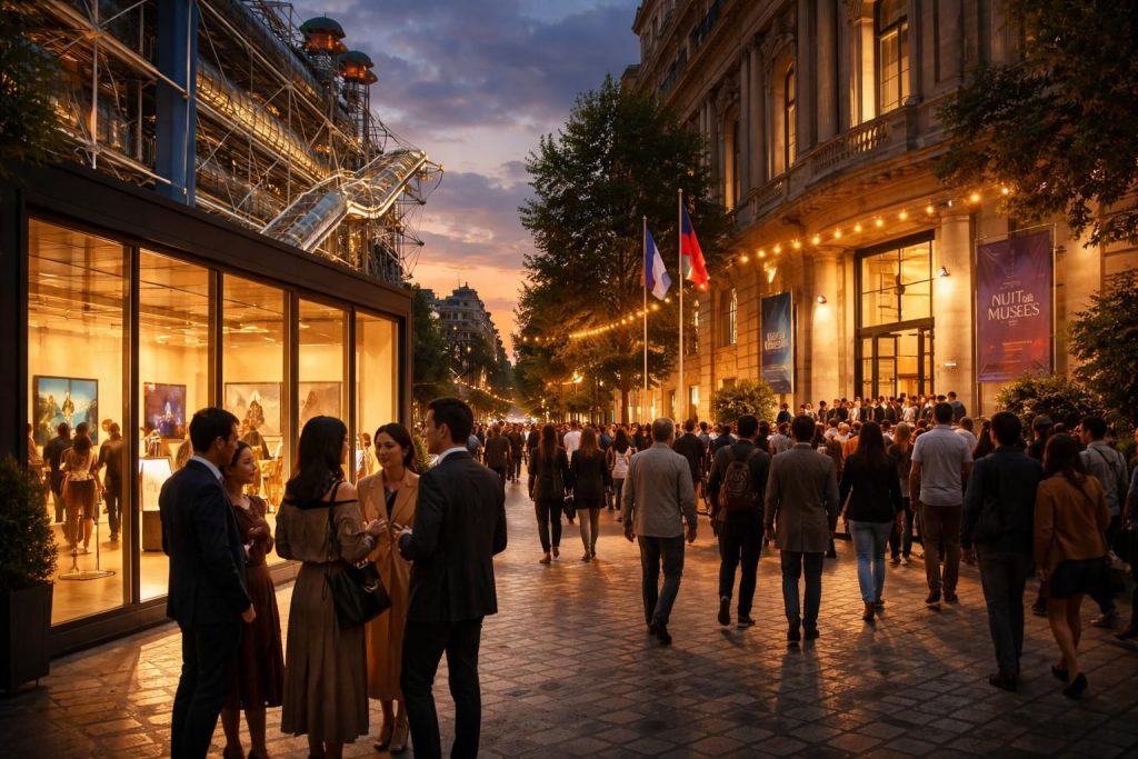 Budget galeries d&rsquo;art avec les vernissages gratuits Paris, Centre Pompidou et Nuit des Musées