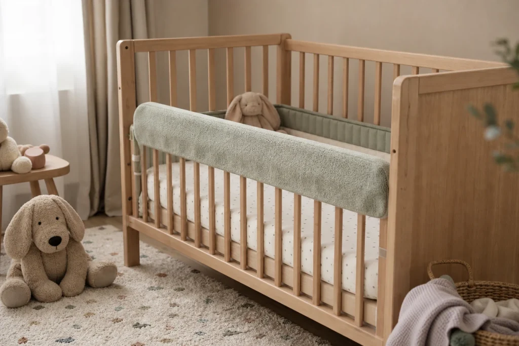 Pourquoi un protège barreau pour le lit bébé est indispensable pour limiter les chocs et sécuriser l’espace de sommeil