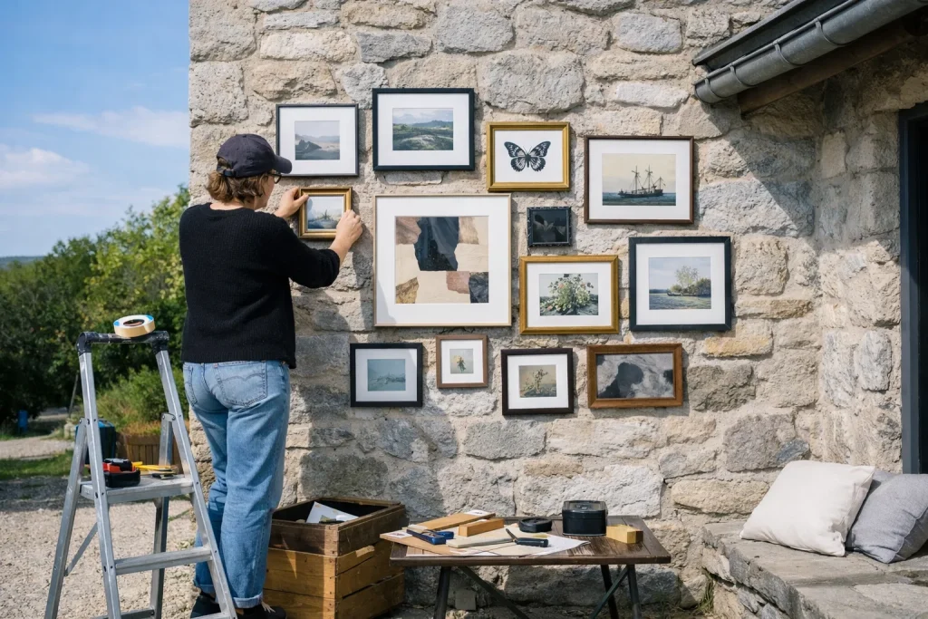 Comment composer un mur de cadres harmonieux et équilibré