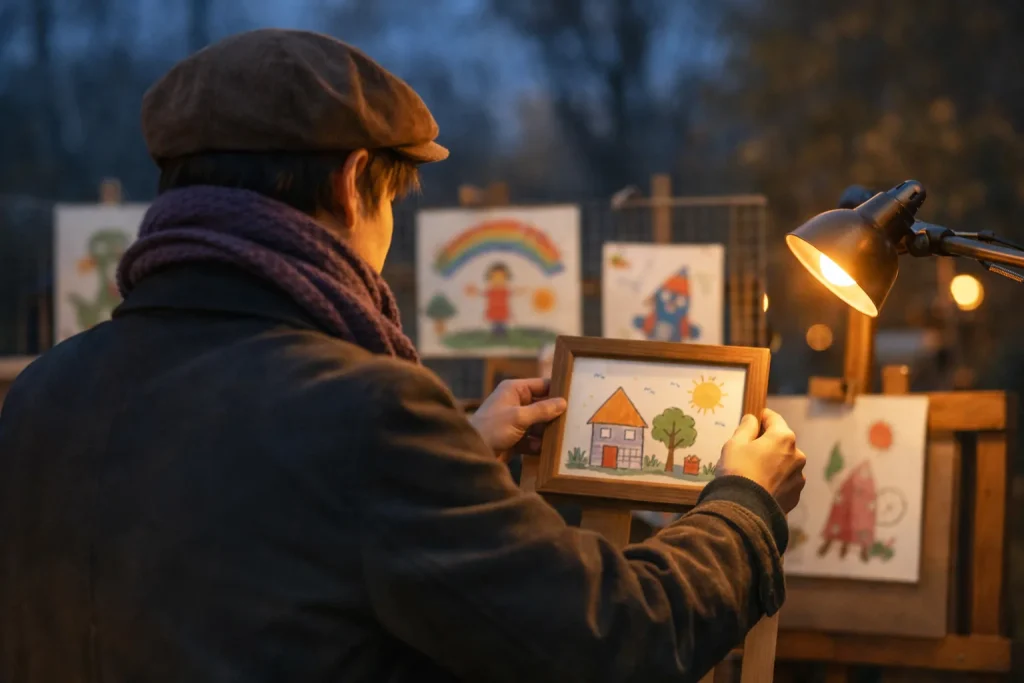 Exposer les dessins d&rsquo;enfants : les traiter comme de vraies œuvres